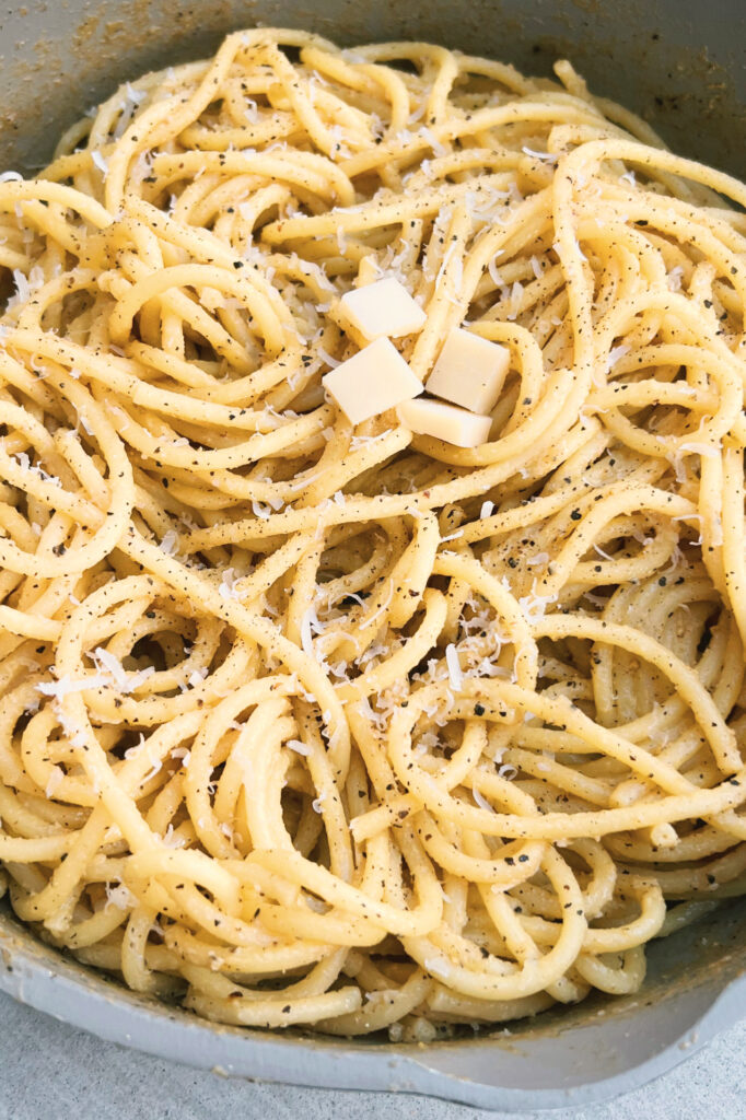 Vegan Cacio e Pepe Up Close