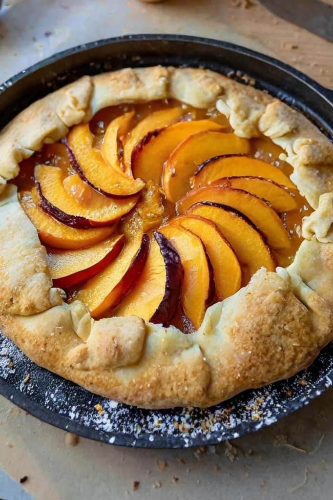 Vegan Peach Galette (Buttery + Sweet)