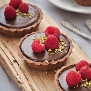 Vegan Chocolate Ganache Tarts