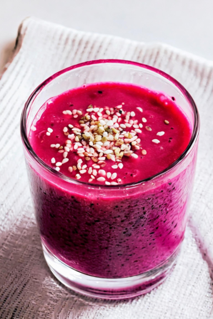 Pitaya Smoothie with Hemp Seeds