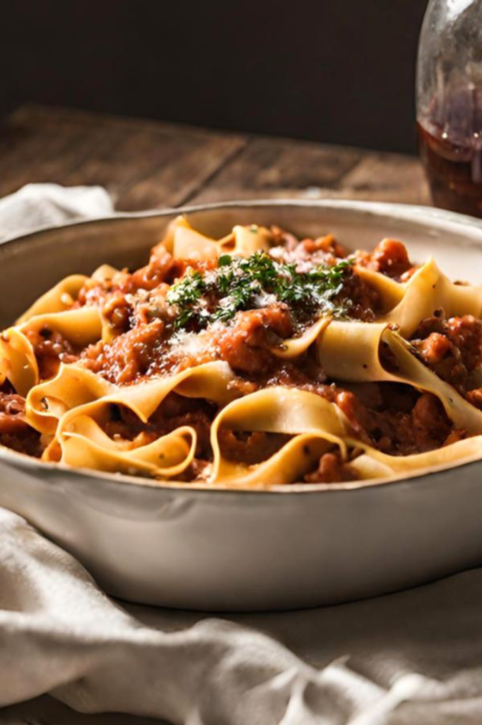 Vegan Pappardelle Bolognese Close