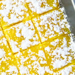 Vegan Lemon Bars Side