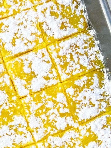 Vegan Lemon Bars Side