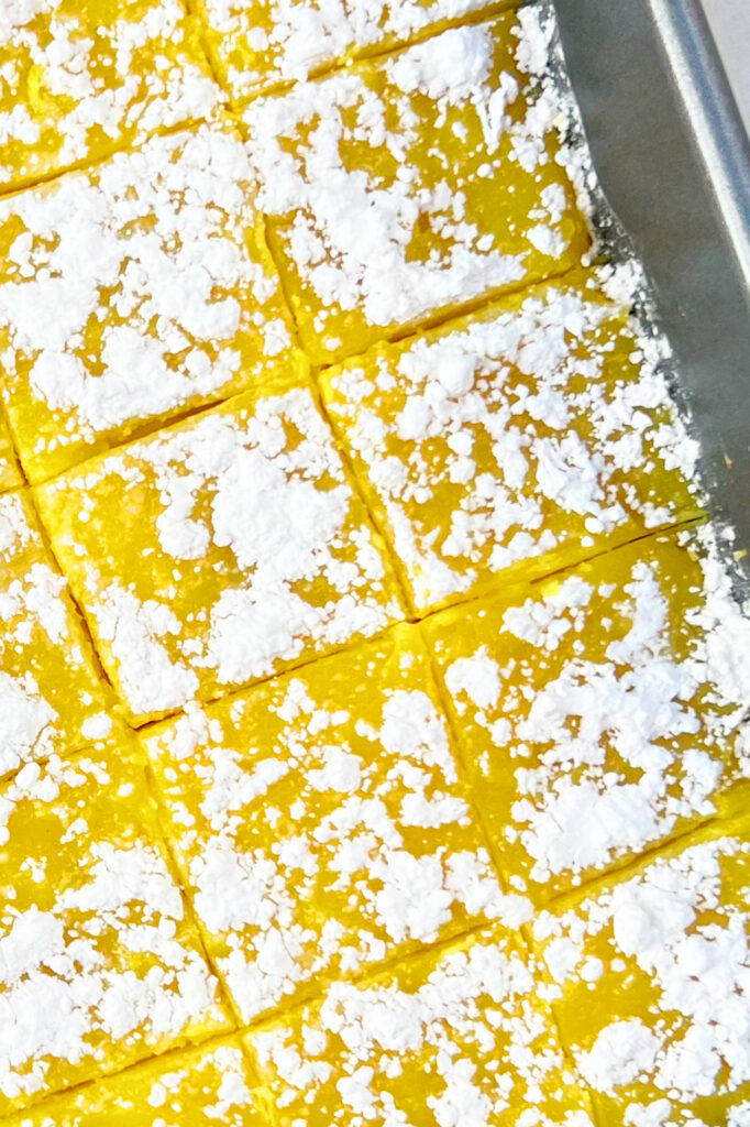 Vegan Lemon Bars Side