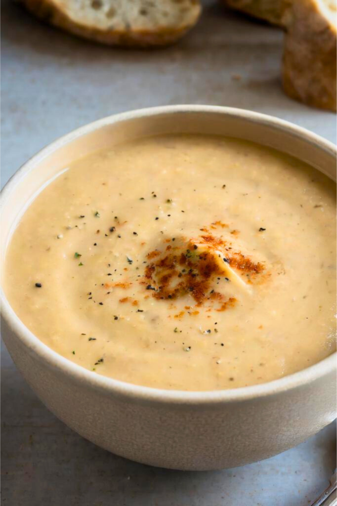 Creamy Vegan Cauliflower Soup