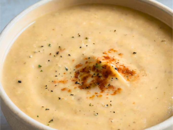 Creamy Vegan Cauliflower Soup