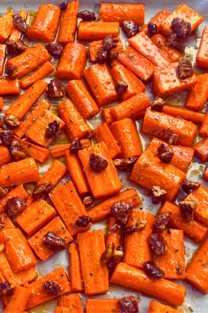 Vegan Maple Glazed Carrots