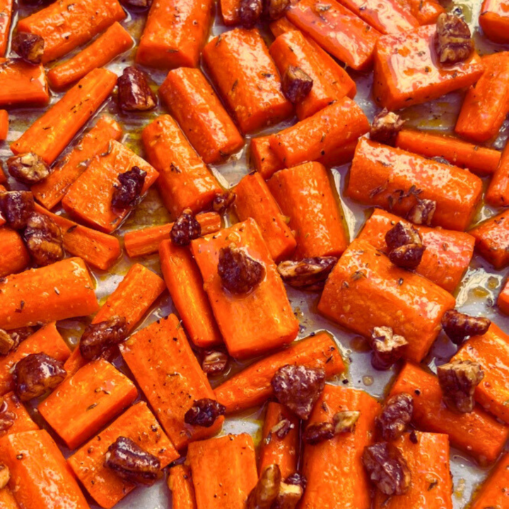 Vegan Maple Glazed Carrots