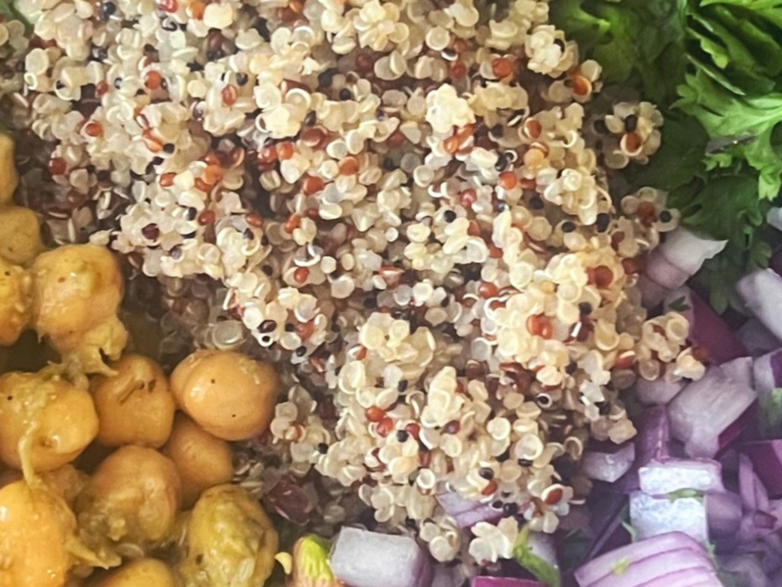 Vegan Tri-Color Quinoa Salad