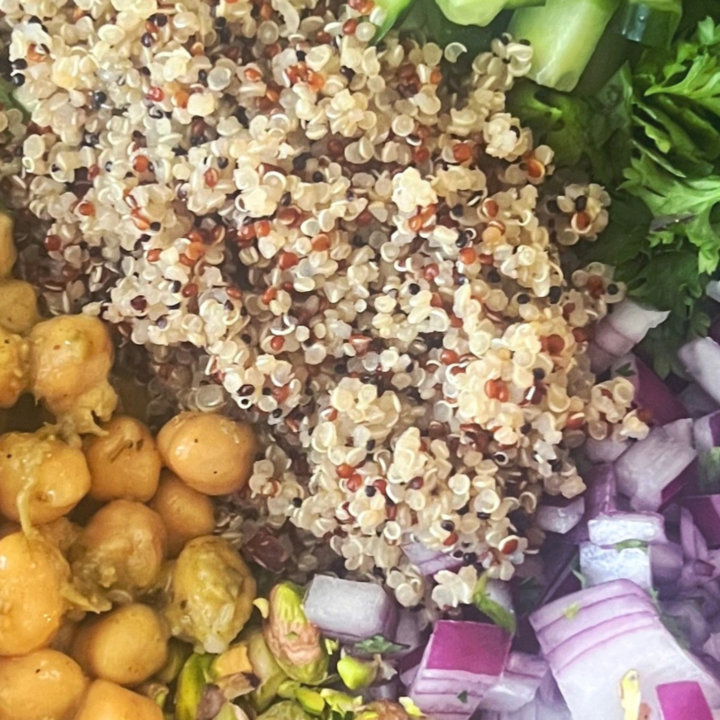 Vegan Tri-Color Quinoa Salad