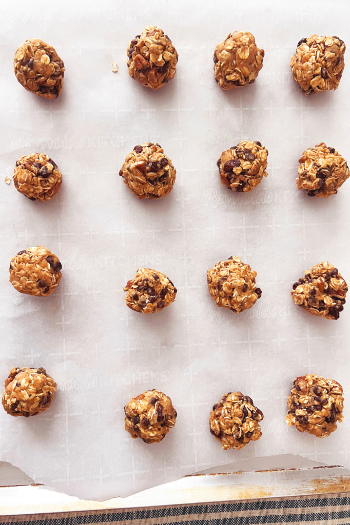 Peanut Butter Oatmeal Energy Bites Tray