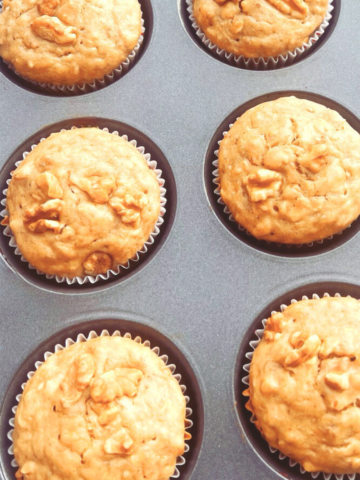 Vegan Banana Nut Muffins