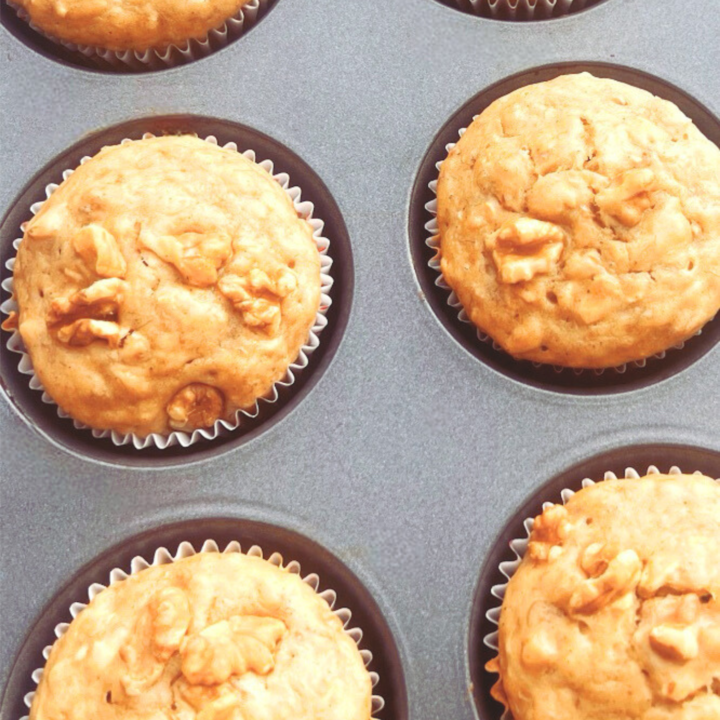 Vegan Banana Nut Muffins