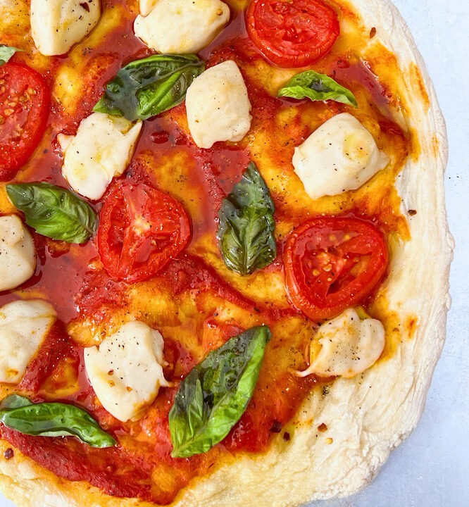 Homemade Vegan Caprese Pizza