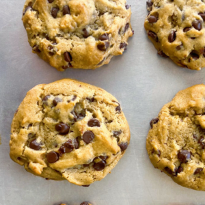 Vegan Chocolate Chip Tahini Cookies