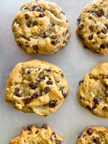 Vegan Chocolate Chip Tahini Cookies