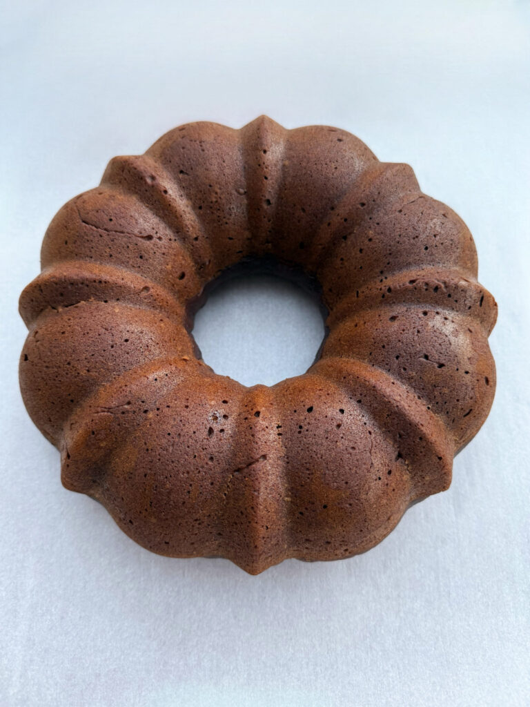 Gingerbread Bundt Cake Before Icing